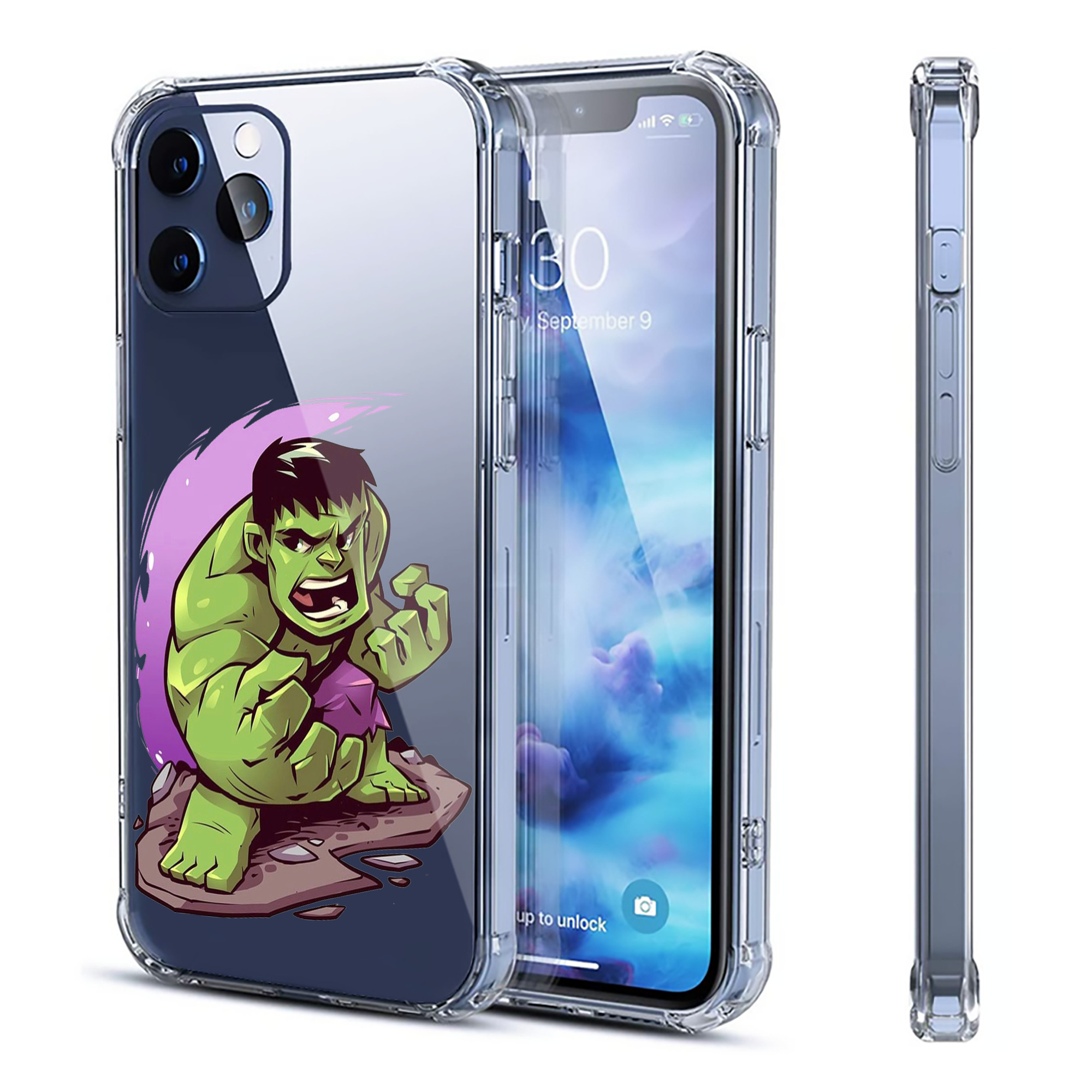 （画像用） アベンジャーズ The Avengers 【iPhone 12シリーズ対応】透明スマホケース（クリアソフトケース）